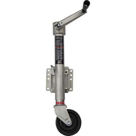 Buyers 5331505 Drill-powered Swing Away Trailer Jack- Aluminum