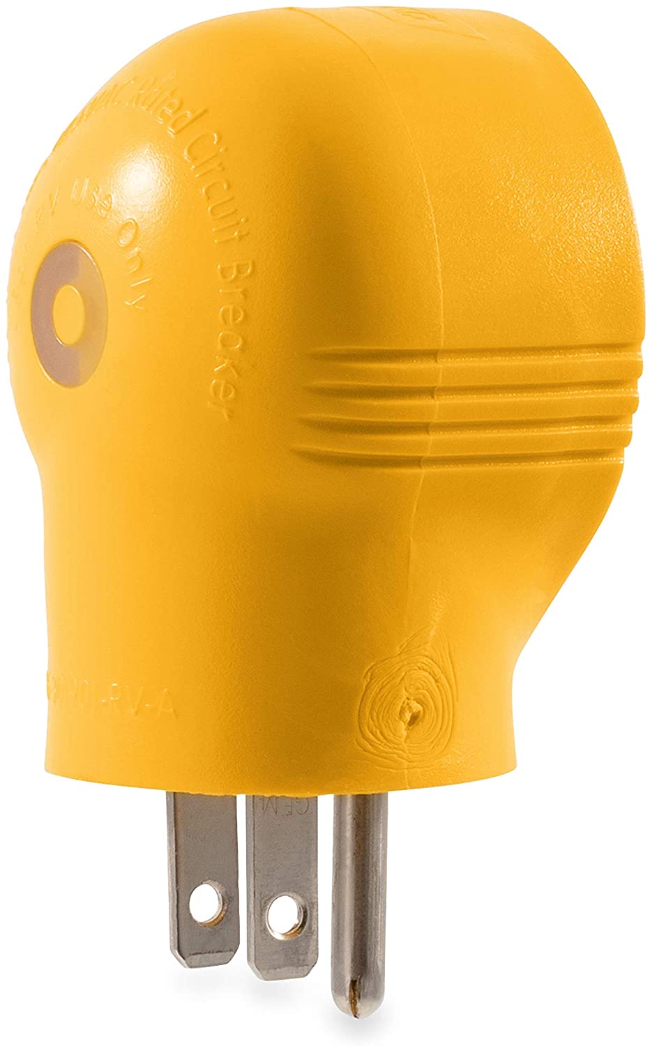 Camco 15Amp Male to 30Amp Female 90 Degree Electrical Adapter 55325