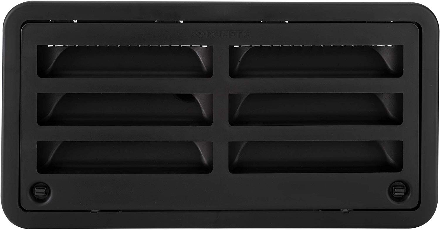 Black 3109492.004 RV Camper Trailer 20" Dometic Refrigerator Side Wall Vent 
