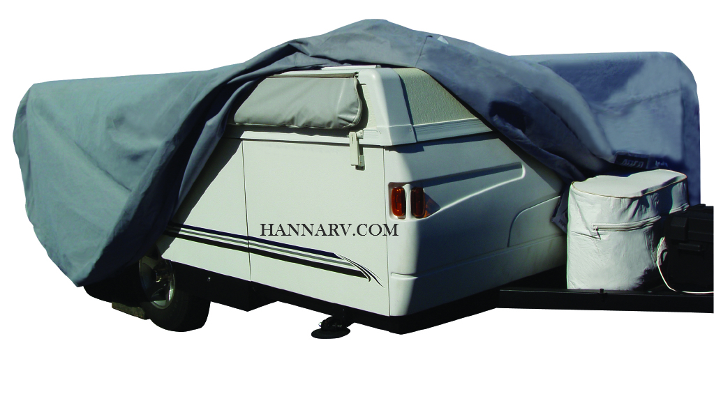 ADCO 12293 SFS Aquashed Pop-up Tent Camper Folding Trailer RV Cover For Length 12-feet To 14-feet