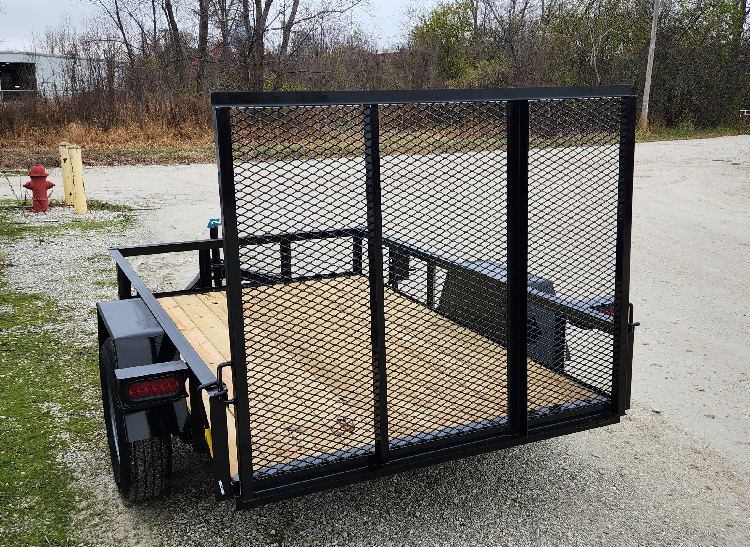 AMO 5 X 8 Steel Utility Trailer with Ramp Gate and 12