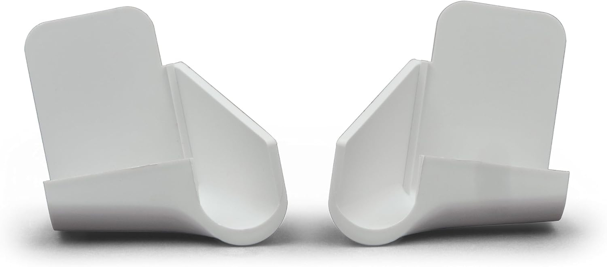 2-Pack Gutter Nozzle Drain Spout – White PVC Rain Gutter Downspout For RVs, Campers, Canopies & Roofs