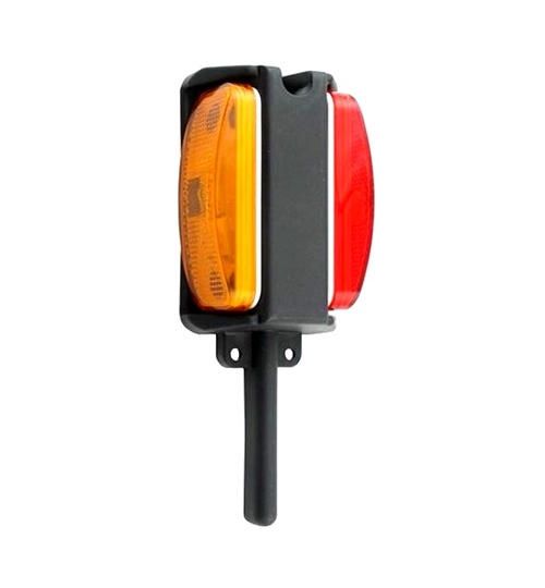 Optronics BA-44FNR Prewired Right Hand Fender Mount Red/Amber Clearance/Marker Light