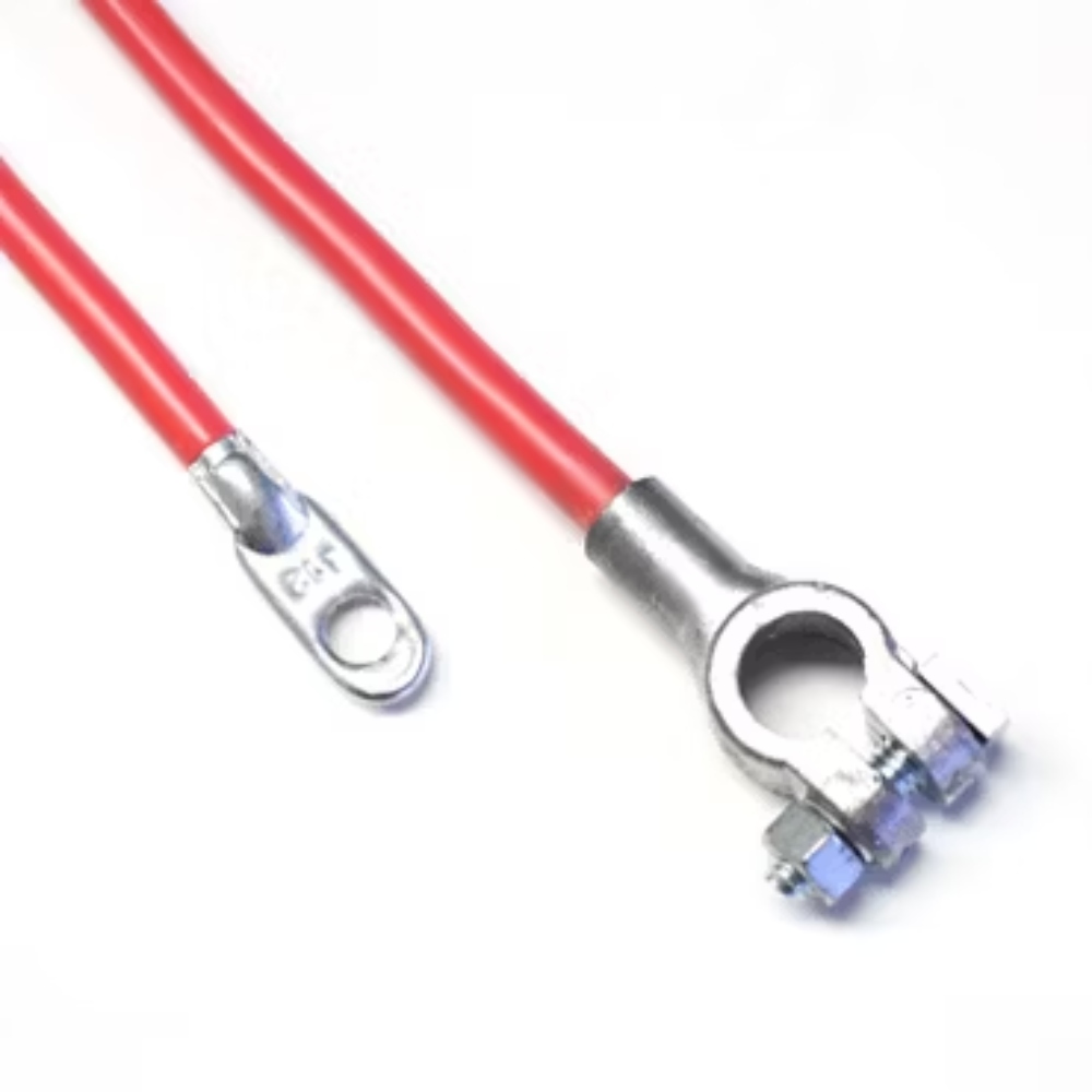 4 Gauge Battery Red Cable To Positive Top Post- 20" Long