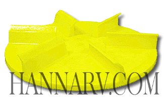 Buyers 1308904 Salt Spreader CW 20 Inch Yellow Polyurethane Spinner Disc
