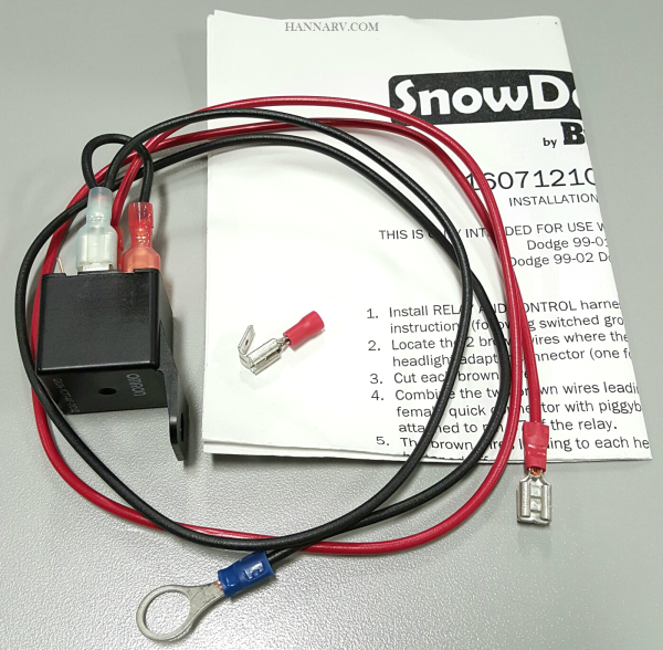 Buyers 16071210 Snowdogg Snow Plow Relay Kit For 1999-2001 Dodge 1500/1999-2002 Dodge 2500/3500