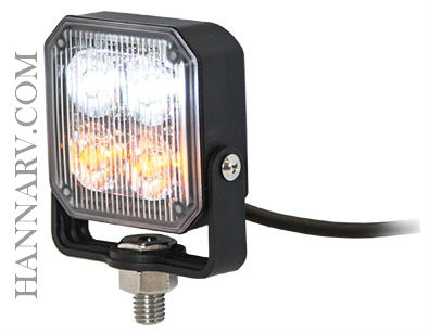Buyers 8891802 Square LED Strobe Light - Amber/Clear
