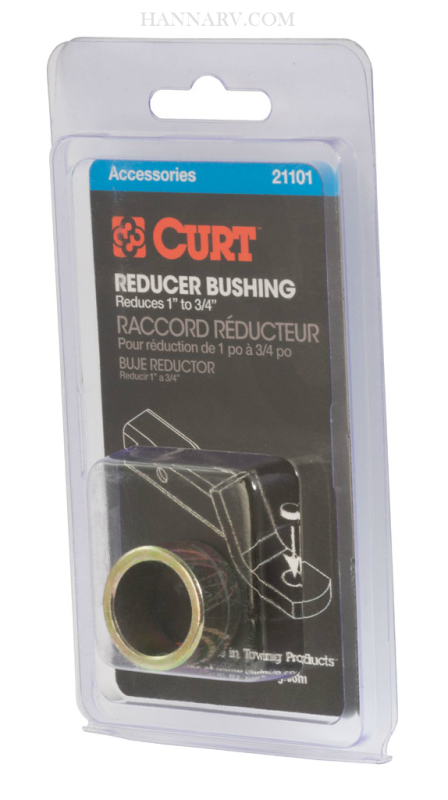 CURT 21101 Trailer Ball Shank Reducer Bushing - Reduces From 1 Inch To 3/4 Inch