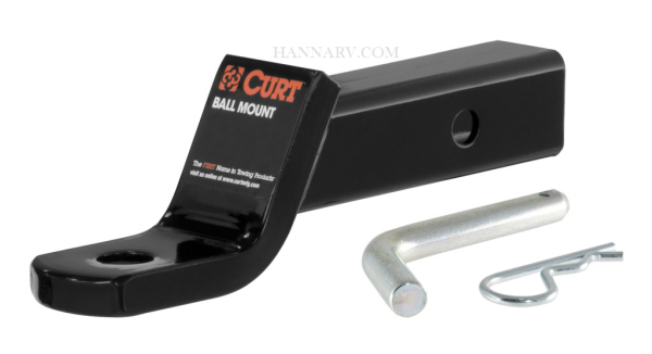 CURT 45033 Class III Ball Mount With Hitch Pin/Clip - Drop 2 Inches - Rise 3/4 Inch - Length 8-1/4 I