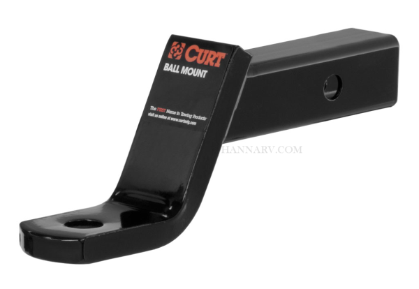 CURT 45050 Class III Ball Mount - Drop 4 Inches - Rise 2 Inches - Length 8-1/4 Inches - Hole 1 Inch