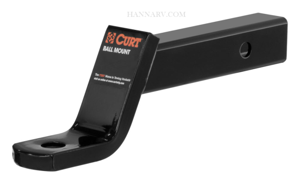 CURT 45060 Class III Ball Mount - Drop 4 Inches - Rise 2 Inches - Length 10-1/4 Inches - Hole 1 Inch