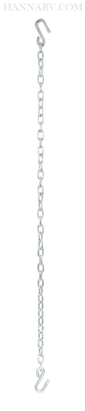 CURT 80011 Safety Chain With S-Hook - Minimum Break Force 2000 Lbs - Total Length 48 Inches