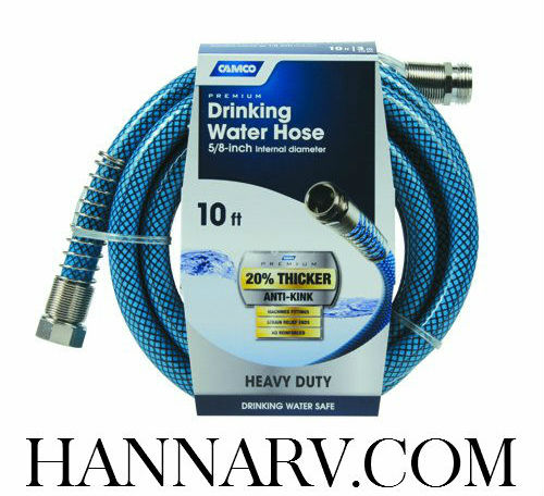 Camco 22823 RV Marine Heavy Duty 10 Foot Premium Drinking Water Hose