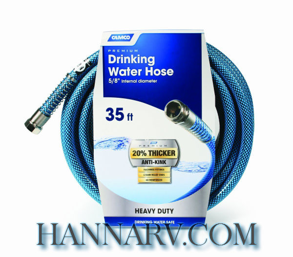 Camco 22843 RV Marine Heavy Duty 35 Foot Premium Drinking Water Hose