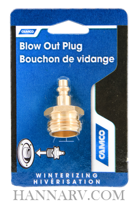 Camco 36143 RV Blow Out Plug Quick Connect