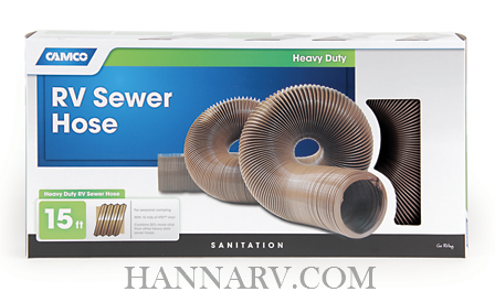 Camco Heavy Duty 15 Foot RV Sewer Hose | 39661