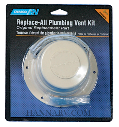 Camco 40133 RV Beige Replace All Plumbing Vent Kit