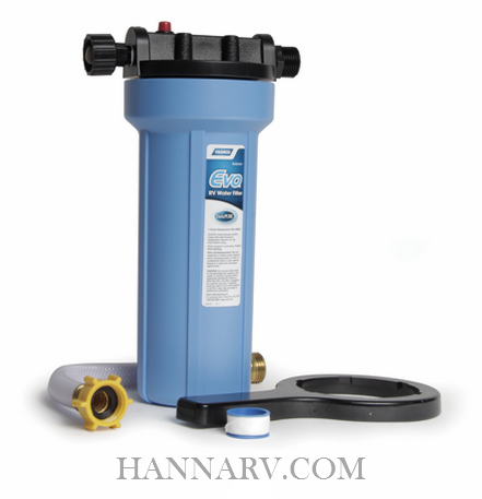 EVO Premium RV Water Filter With Housing & Hose Extension