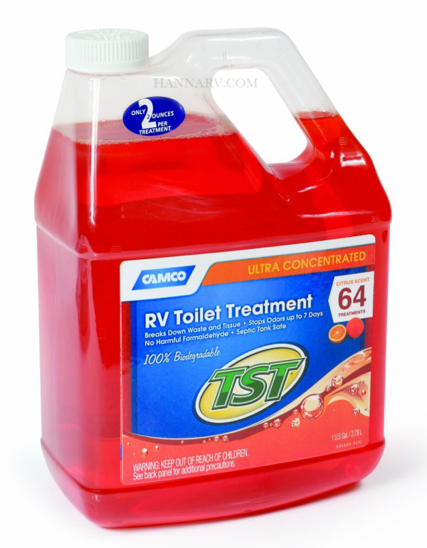 Camco 41197 TST Orange Power RV Toilet Treatment - 1 Gallon Bottle