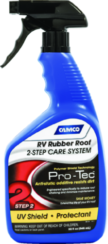 Camco 41443 Pro-Tec RV Rubber Roof Protectant - 32 Oz Spray Bottle