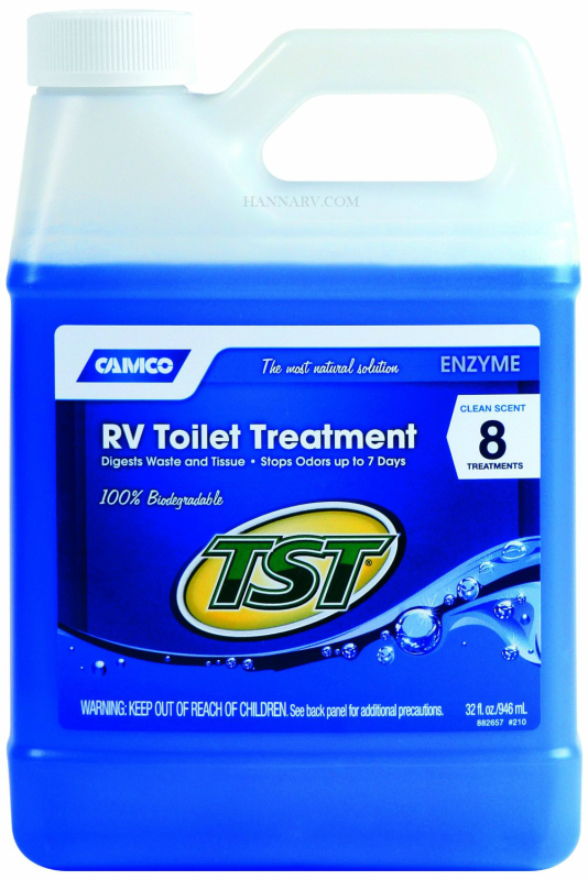 Camco 41502 TST Blue Enzyme RV Toilet Treatment - 32 Oz Bottle