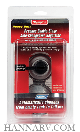Camco 59005 Propane Double-Stage Auto Changeover Regulator