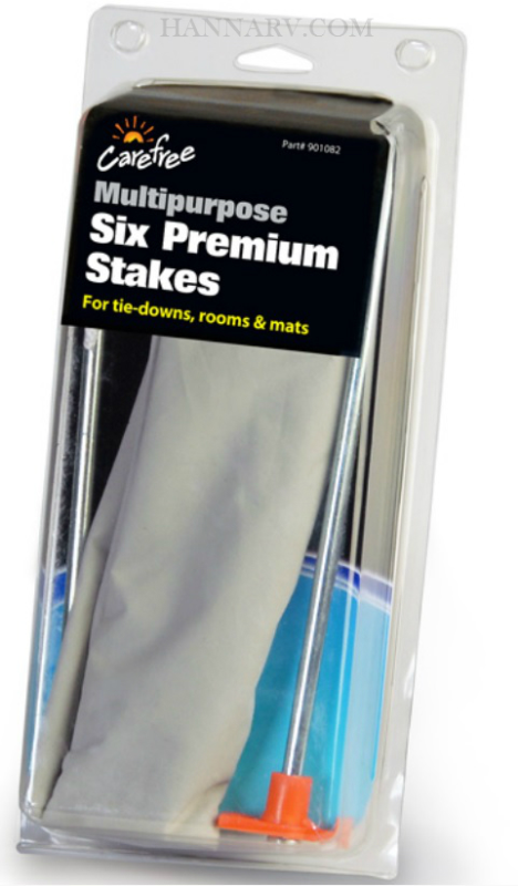 Carefree Of Colorado 901082 Premium Ground Stakes For Awning Tie-Downs, Awning Rooms, Mats - Set Of