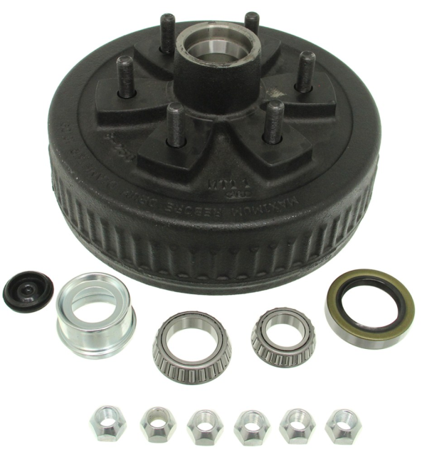 Complete ZL Hub and Drum Assembly HD84656UC3-ZL - 6 on 5-1/2 - L68149 and L44649 Bearings - 10 Inch