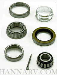 Dutton Lainson 21810 Wheel Bearing Set For 1 1/16 To 3/4-inch Axle, L44649 To LM11949 Cone, L44610 T