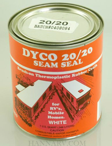 Dyco 2020QT 20/20 Seam Seal Caulk - White - 1 qt.