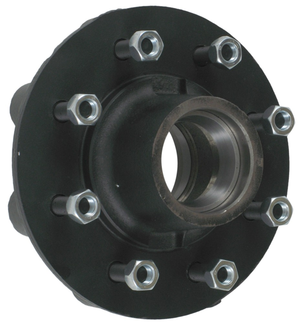 Dexter 8-231-9UC1 Complete Painted Hub Assembly - 8 on 6.5 - 25580/14125A - Fits 5.2K-7K Axles - 2.1