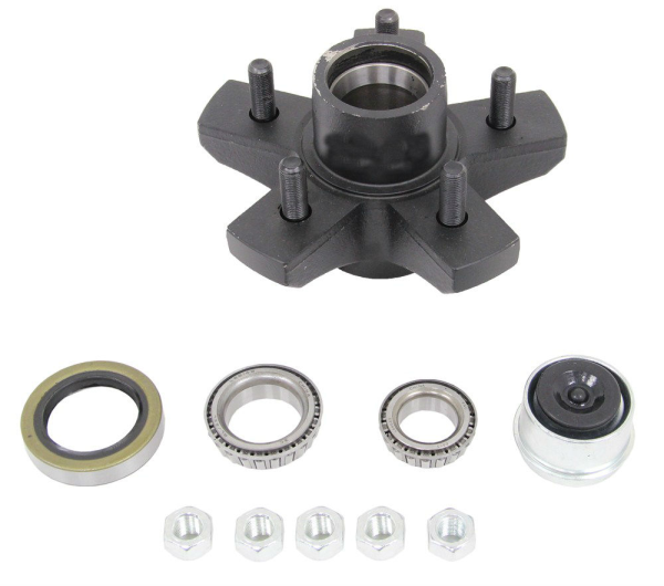 Dexter 84550UC1-EZ Complete E-Z Lube Hub Assembly - 5 on 5.0 - L68149/L44649 - For 3500 Lbs Axles -