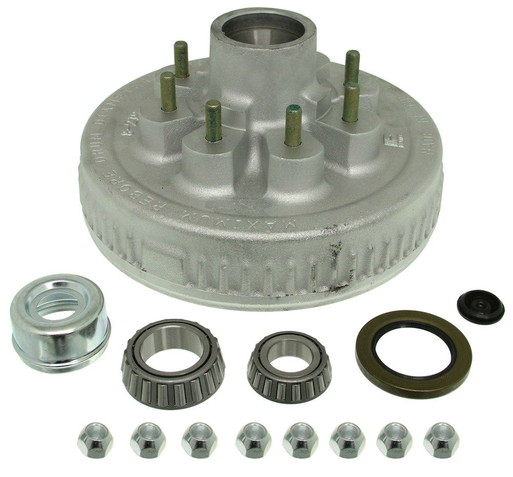 Dexter Complete E-Z Lube Hub and Drum Assembly 8-219-50UC3-EZ - 2-1/4 Inch ID - Bearings / Seal / Ca