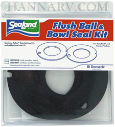 Dometic 385311462 SeaLand Toilet Flush Ball And Seal Kit Without Overflow Holes For Models 510, 511,