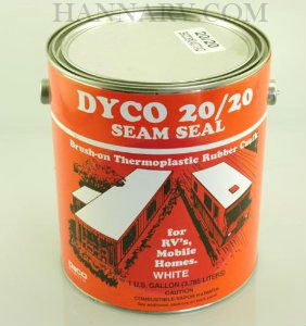 Dyco 20/20-GAL Brush-On White Seam Seal - 1 Gallon Container