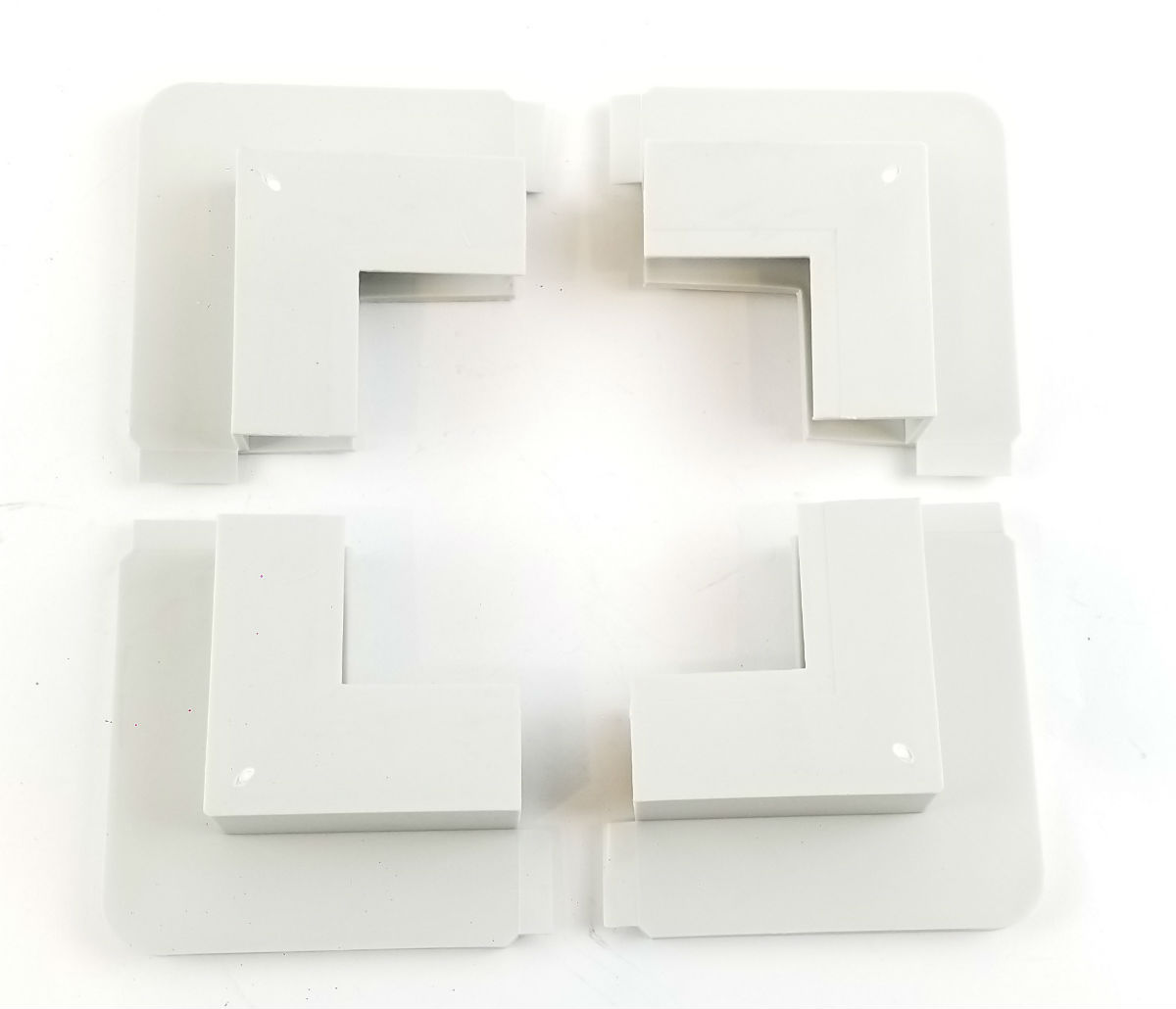 Trailer Rounded Corners Enclosed Cargo Trailer Door Corners - Gray - 4 Pack | Hanna Trailer Supply