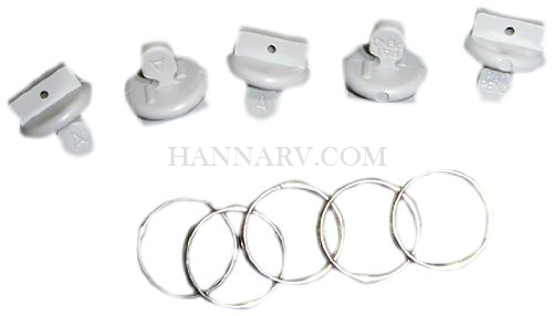 Fasteners Unlimited 46123 A&E Dometic Awning Accessory Hanger Stop 5-Pack