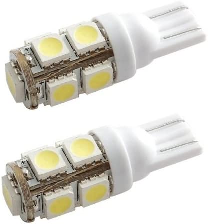 2 BBT Brand Wedge Type Super Bright Cool White LED Light Bulbs 
