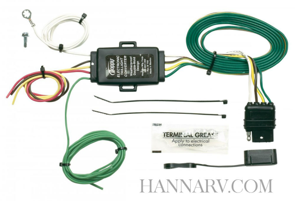 Hopkins 48925 Heavy Duty Tap Trailer 3 To 2 Wire 4-Way Flat Converter