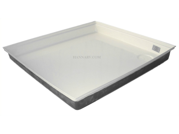 Icon Technologies SP100-PW Polar White Shallow Shower Pan