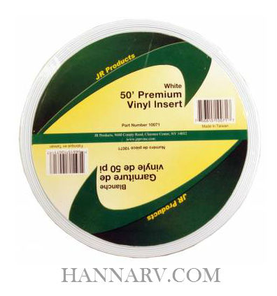 JR Products 10071 | Premium Vinyl Insert | 50 Foot Length | White
