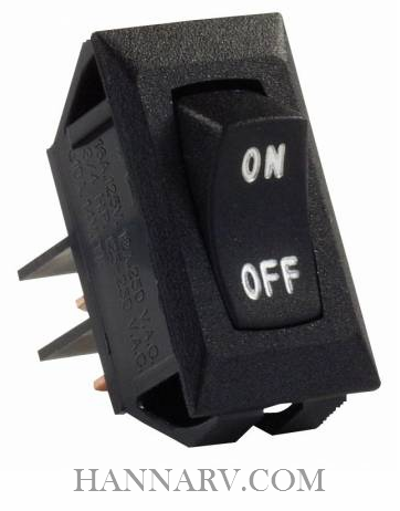 JR Products 12591-5 Labeled 12V On-Off Switch - Black - 5 Pack