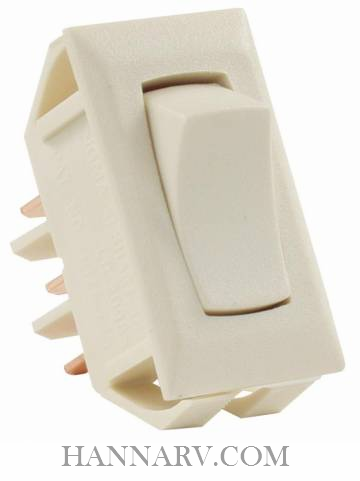 JR Products 12651-5 Standard 12V On-On Switch Ivory - 5 Pack
