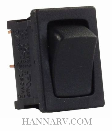 JR Products 12781-5 Mini-12V On-Off Switch - Black/Black - 5 Pack