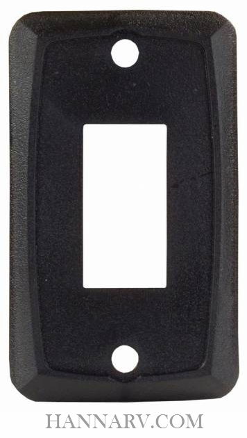 JR Products 12855 Single Face Plate - Black