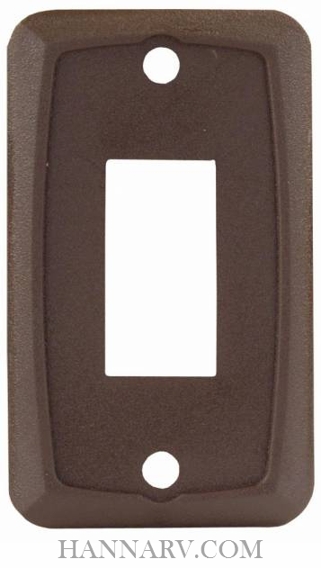 JR Products 12865 Single Face Plate - Brown