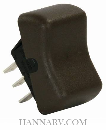 JR Products 13085 SPDT On-On Switch - Brown