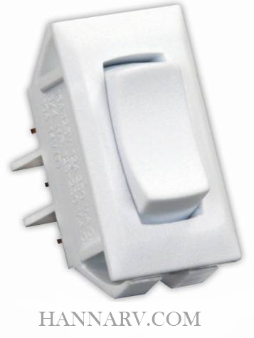 JR Products 13435 SPDT On-Off-On Switch - Polar White