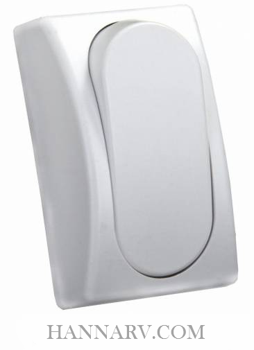 JR Products 13575 Modular SPST On-Off Single Switch - White