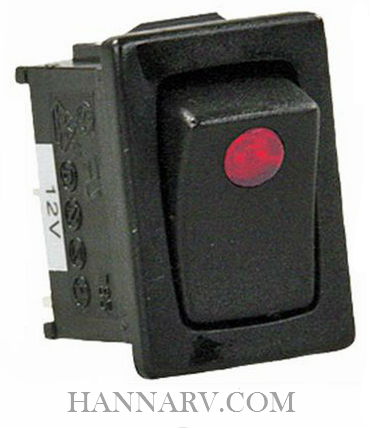 JR Products Mini On/Off/On Switch - SPDT Black Toggle Switch For Monitor Panels & Electrical Applications